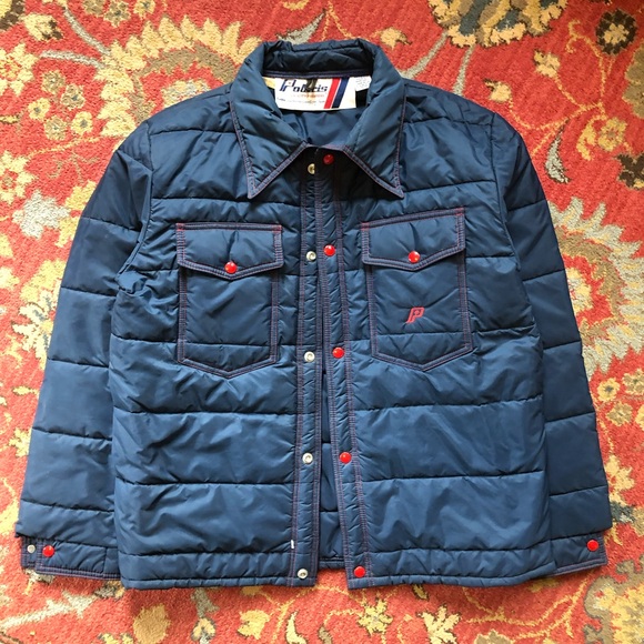 Polaris Vintage Snowmobile Quilted Coat - Picture 1 of 5